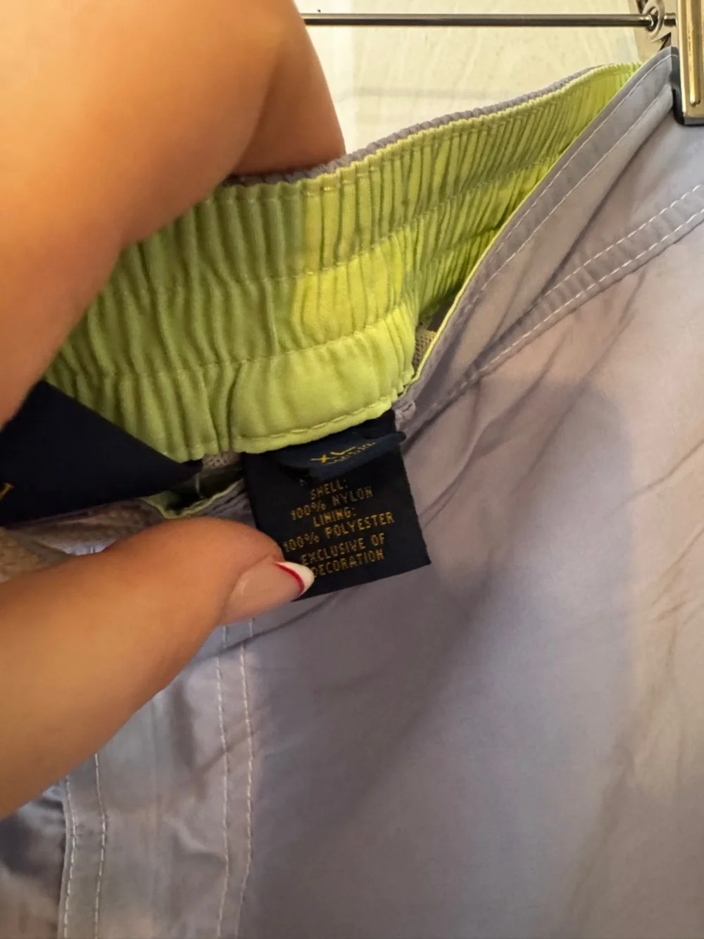 Polo Ralph Lauren Purple & Lime Green Swim Trunks Men's Size XL